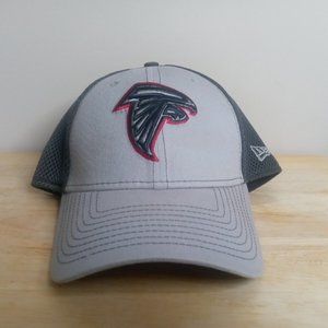 NFL New Era 39thirty Atlanta Falcons Hat Large-XLarge Stretch Gray & Black